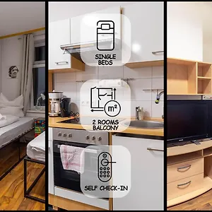 Balkon, Waschmaschine, Tv, Einzelbetten, Nahe Voelkerschlachtsdenkmal Deutschland